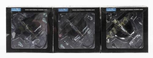 WARMASTER: 3 NOS 1:72 scale Warmaster Aircraft: Focke-Wulf Fw 190A-8; Morane 1941 MS406 & 1941 MiG-3 die-cast models