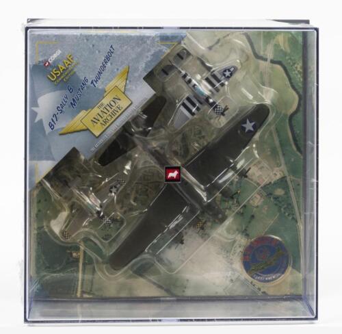 CORGI: A NOS 1:144 scale Corgi Commemorative Edition WWII Memorial Flight includes B-17 "Sally B"; Mustang P51D "Big Beautiful Boll" & Thunderbolt P47D "No Guts No Glory" die-cast models