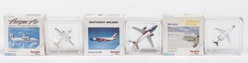 HERPA WINGS: 3 NOS 1:500 scale Herpa Wings Aircraft: "Horizon Air, Southwest Airlines & Lufthansa CitiLine" die-cast models