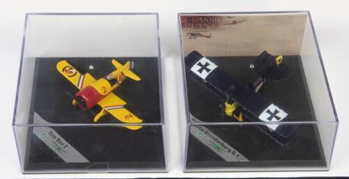 CARAMA WINGS: 2 NOS 1:72 scale Carama Wings Hansa-Brandenburg D.1 & Gee Bee Z die-cast models
