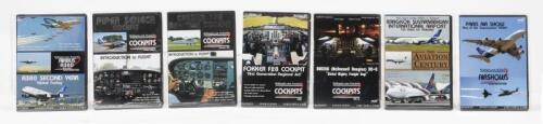 AIRCRAFT DVD'S: 7 NOS Aircraft DVD's including introduction to Flight Cockpits & Air Shows