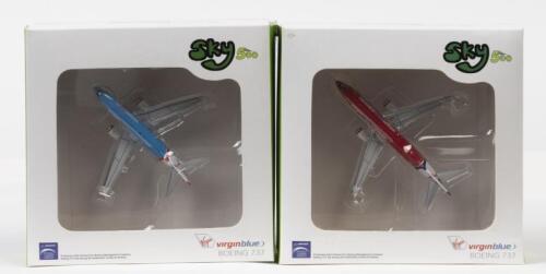 SKY 500: 2 NOS 1:500 scale Sky 500 Aircraft: Boeing 737 Virgin Blue die-cast models