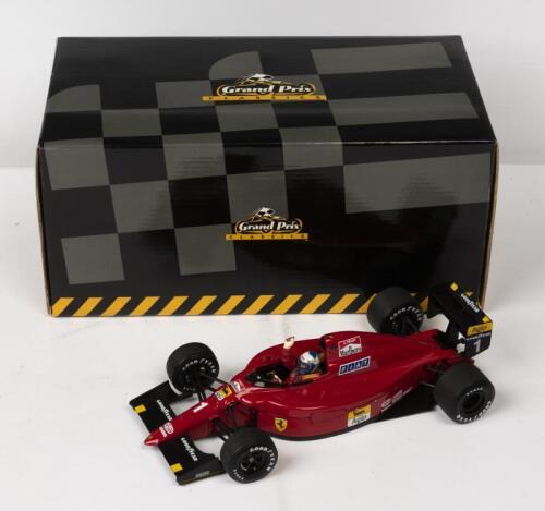 FERRARI: A NOS 1:18 scale Exoto Ferrari 641/2 Grand Prix of France 1990 100th Victory #1 Alain Prost die-cast model, with outer white box