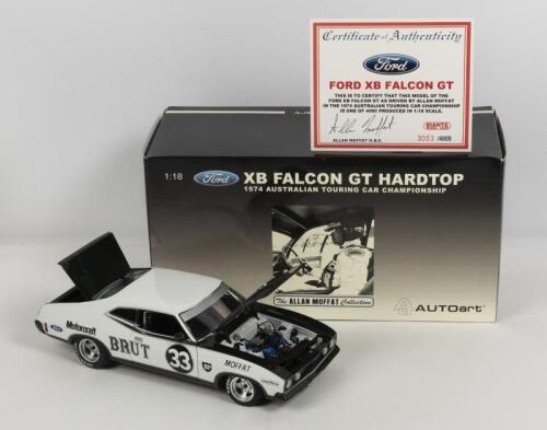 FORD: A NOS 1:18 scale Autoart Ford Falcon XB Coupe #33 Allan Moffat 1974 ATCC "Brut 33" with signed numbered certificate of Authenticity die-cast model