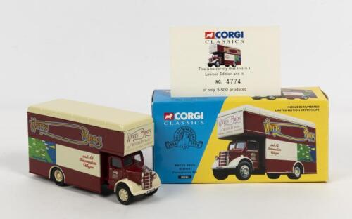 BEDFORD: A NOS Corgi Bedford Pantechnicon "Watts Bros" numbered limited edition die-cast model