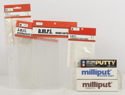 MODELLING SUPPLIES: 7 NOS Modelling Styrene Shapes & Putties