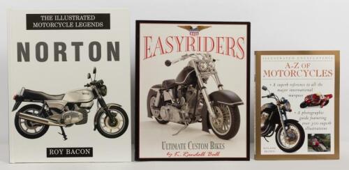 MOTORCYCLE BOOKS: 3 NOS Motorcycle Books comprising Norton, Easyriders & A-Z of Motorcycles