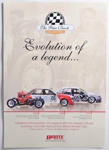 POSTER: A NOS Biante Poster The Peter Brock Collection "Evolution of a Legend" W30cm x H42cm