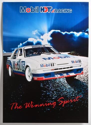 POSTER: A NOS Poster Mobil Holden Dealer Team Racing "The Winning Spirit" depicting Mobil 05 Brock VL Commodore W34cm x H48cm