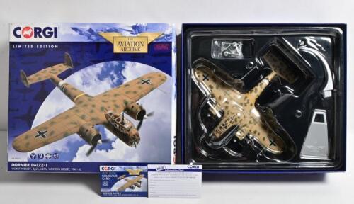 CORGI: A 1:72 scale limited edition Corgi diecast model of a Dornier Do17Z-1, NIB