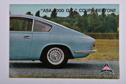 ASA 1000 G.T: A "ASA 1000 G.T." COUPE BERTONE sales brochure. Superb