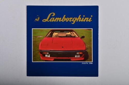 LAMBORGHINI: A Lamborghini JALPA 3500 colour sales brochure