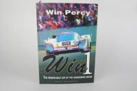 PERCY: 'Win Percy - The Remarkable Life of the Unassuming Racer' hardcover book by Spike Anderson. Win Percy signature. - 2