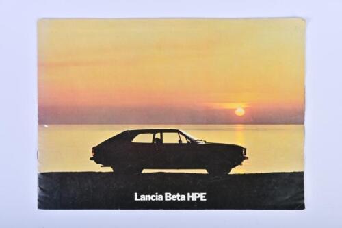 LANCIA: A 1977 'Lancia Beta HPE' colour sales brochure