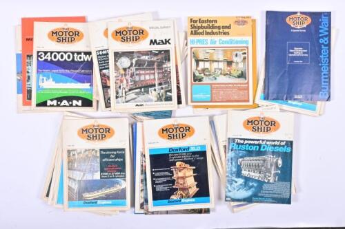 THE MOTOR SHIP: A quantity of 'THE MOTOR SHIP' magazines. Editions ranging February 1976 - November 1979