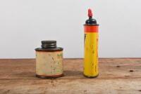 GUN OIL: Two three fluid ounce gun oil tins, including Outers - 2