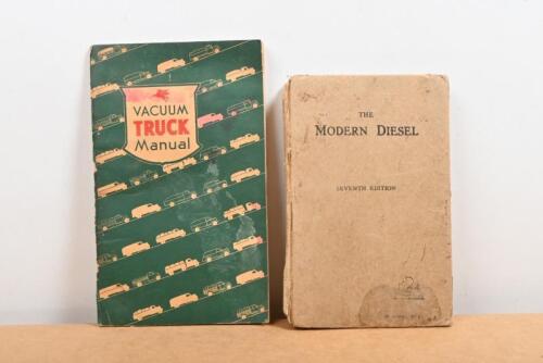 TRUCK MANUALS: Two early truck manual's. 'THE MODERN DIESEL' hardcover book & 'VACUUM TRUCK Manual'
