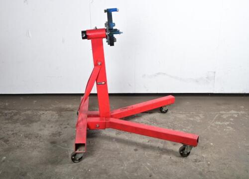 ENGINE ROTISSERIE&nbsp;STAND: An "AutoXS" engine rotisserie stand, 94cm high