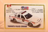 POLICE CRUISER: A 1:24 scale Toronto Police Cruiser by First Choice Collectibles. Limited Edition 494/10,000. With CoA - 2