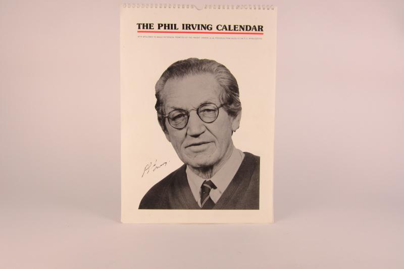 PHL IRVING A rare and interesting Phil Irving Calendar & HRD cap