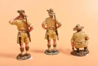 EIGHTH ARMY: Three KING & COUNTRY 'EIGHTH ARMY' all metal soldier figurines. EA110 'AUSSIE GOOD DAY MATE' set - 3