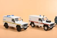 LAND ROVER: Four Land Rover Defender 1:43 scale models by Corgi. 'POLICE' liveries - 2