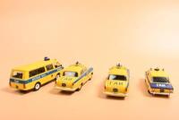 RUSSIAN POLICE: Four 1:43 scale DeAgostini Russian Police models. Gaz 21P Volga & Lada BA3-2101 models - 4