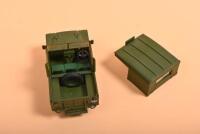 LAND ROVER: Two 1:43 scale Lledo Vanguards Land Rover models. Boxed Limited Edition Land Rover LWB Series 2 in Kent Constabulary livery (VA07601) & Series 1 Army Police Land Rover - 4