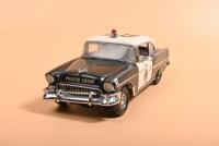 CHEVROLET: A 1:24 scale Franklin Mint 1955 Chevrolet Bel Air in 'POLICE CHIEF' livery - 2