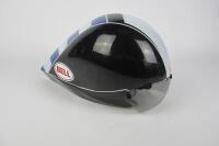 BELL BIKE HELMET: A Bell triathlon or time trial helmet.