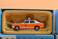 FORD CONSUL: Three 1:43 scale Lledo Vanguards Ford Consul English Police models. Limited Edition Ford Consul in 'CITY OF GLASGOW DIVISIONAL RESPONSE CAR' livery. Numbered 1528/2800. With Ford Consul 3000 GT in LANCASHIRE CONSTABULARY livery (VA55000) - 3