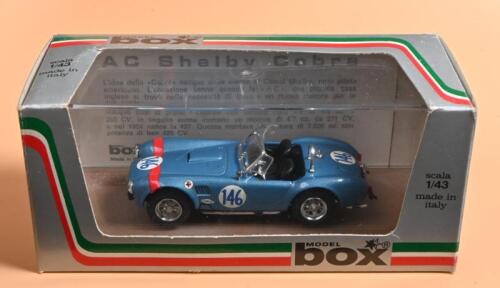 COBRA: A 1:43 scale MODEL box AC SHELBY COBRA (8423) as raced at Targa Florio