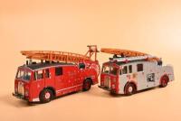 FIRE: Four 1:43 scale fire related diecast vehicles. CORGI DENNIS F Fire Engines & Land Rover's - 3