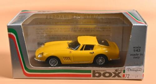 FERRARI: A 1:43 scale MODEL box Ferrari 275 GTB 4 "STRADALE" in yellow (8417)