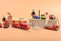 FIRE: A collection of small scale 'MICRO MODELS' plastic fire emergency vehicles and accessories - 2