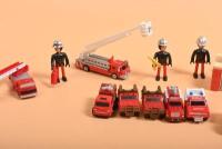 FIRE: A collection of small scale 'MICRO MODELS' plastic fire emergency vehicles and accessories - 5
