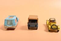 EARLY ENGLISH DIECAST: Three early English diecast models. Matchbox Model of Yesteryear Models Y-6 Cadillac & Y-13 Crossley - 4