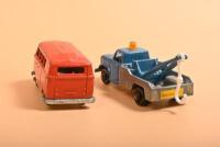 FUN HO (NZ): Three fun Ho! New Zealand models. No.21 Fire Engine, No.5 VOLKS-BUS & No.53 BREAKDOWN TRUCK - 3