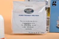 FORD TRANSIT: Three 1:43 scale Lledo Vanguards scale models. FORD TRANSIT MKI VAN in 'LANCASHIRE CONSTABULARY SECTION VAN' livery (VA06610), numbered '3724'/4,100 & Horse Trailer - 2
