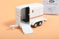 FORD TRANSIT: Three 1:43 scale Lledo Vanguards scale models. FORD TRANSIT MKI VAN in 'LANCASHIRE CONSTABULARY SECTION VAN' livery (VA06610), numbered '3724'/4,100 & Horse Trailer - 4