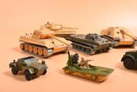 MILITARY: An interesting collection of military vehicles. 1970's solido tanks - 2