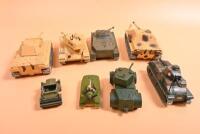 MILITARY: An interesting collection of military vehicles. 1970's solido tanks - 6