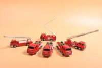 TOMICA FIRE ENGINES: A group of tomica Fire Engines. Three examples of No.22/NO.94 UD CONDOR CHEMICAL FIRE ENGINE