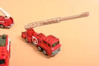 TOMICA FIRE ENGINES: A group of tomica Fire Engines. Three examples of No.22/NO.94 UD CONDOR CHEMICAL FIRE ENGINE - 5