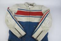 WALDEN MILLER MOTORCYCLE JACKET: A Waiden Miller leather Motorcycle jacket.