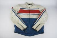 WALDEN MILLER MOTORCYCLE JACKET: A Waiden Miller leather Motorcycle jacket. - 2
