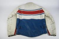WALDEN MILLER MOTORCYCLE JACKET: A Waiden Miller leather Motorcycle jacket. - 4
