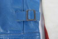WALDEN MILLER MOTORCYCLE JACKET: A Waiden Miller leather Motorcycle jacket. - 5
