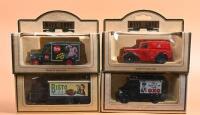 LLEDO: Four 1:43 scale Lledo 'DAYS GONE' models in various liveries. 1950 Morris Z Van in 'ROYAL MAIL' livery (58003) & 1950 Bedford 30 cwt Delivery Van in 'PERSIL' livery (63012)