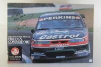 LARRY PERKINS: A signed posted celebrating the 1995 Bathurst win by Perkin / Ingall